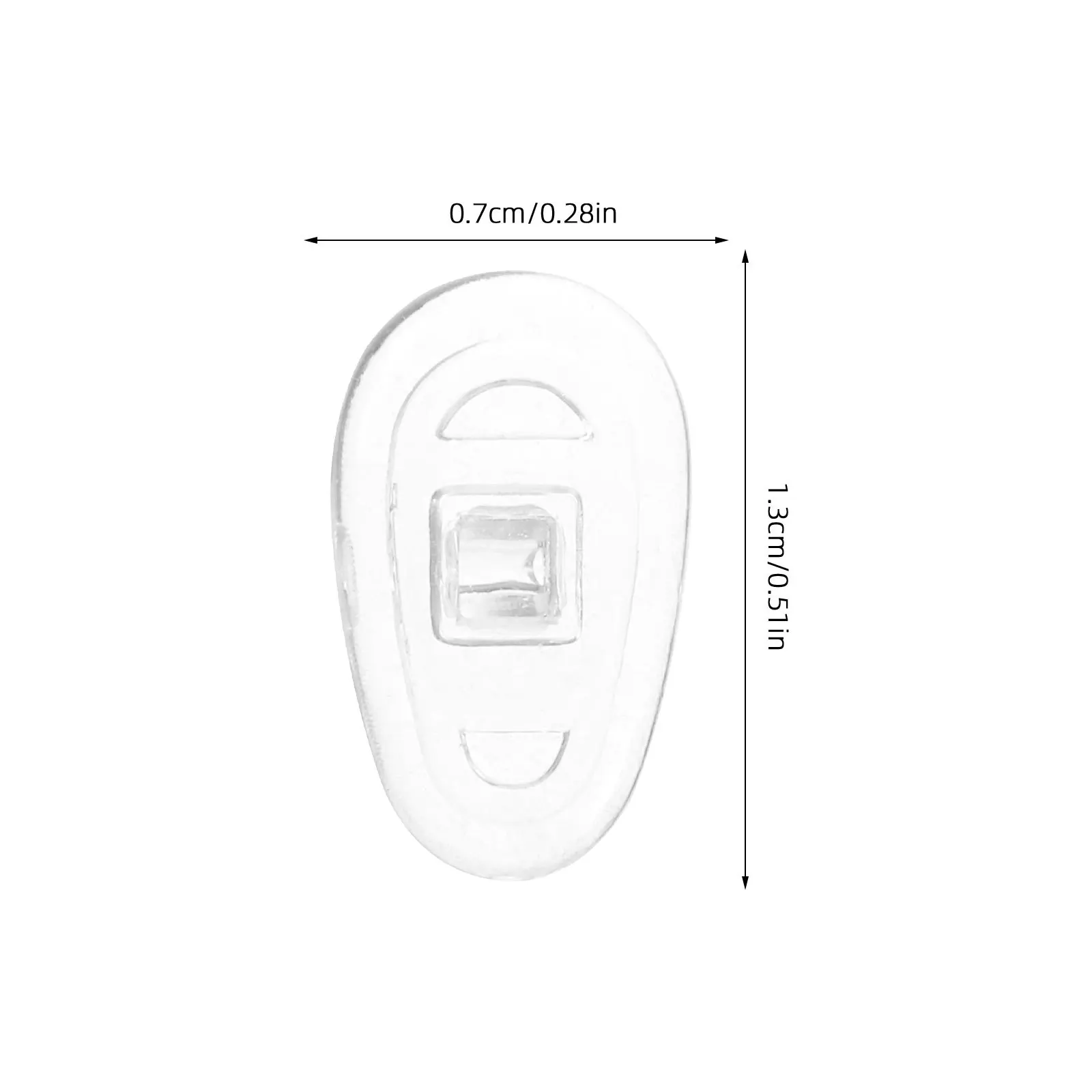 8 قطعة منصات أنف للنظارة سيليكون المسمار في وسائد النظارات شفافة المضادة للانزلاق استبدال للعمل الرياضي دراسة خفيفة الوزن دائم