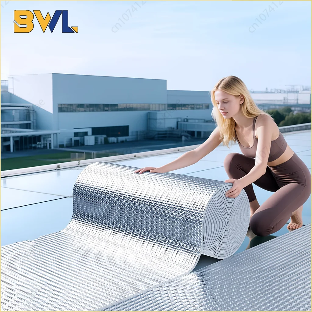 10MM Thermal Insulation Soundproof Mat Heat Barrier Foam Roll Home Wall Floor Door Acoustic Noise Reduction Warm Keeping Panel
