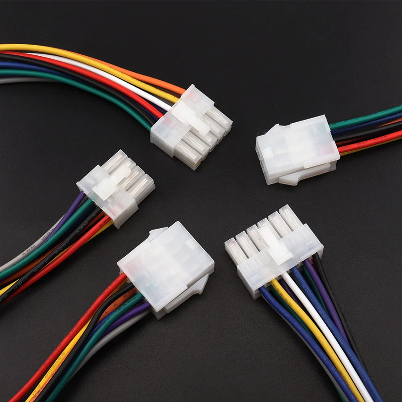 2 sztuki 30CM 5556 5557 5559 2*2/3/4/5/6/8/10/12 złącze pinowe wtyk żeński z przewodem 4.2MM PITCH 18awg 2x3/2x4/2x5/2x6p