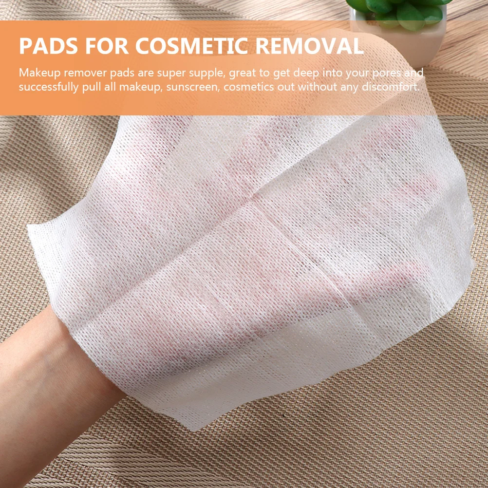 400 Pcs Nonwoven Sheets Wet Wipes Female Makeup Pads Face Removal Remover Non-woven Fabric Cleansing Miss Facial