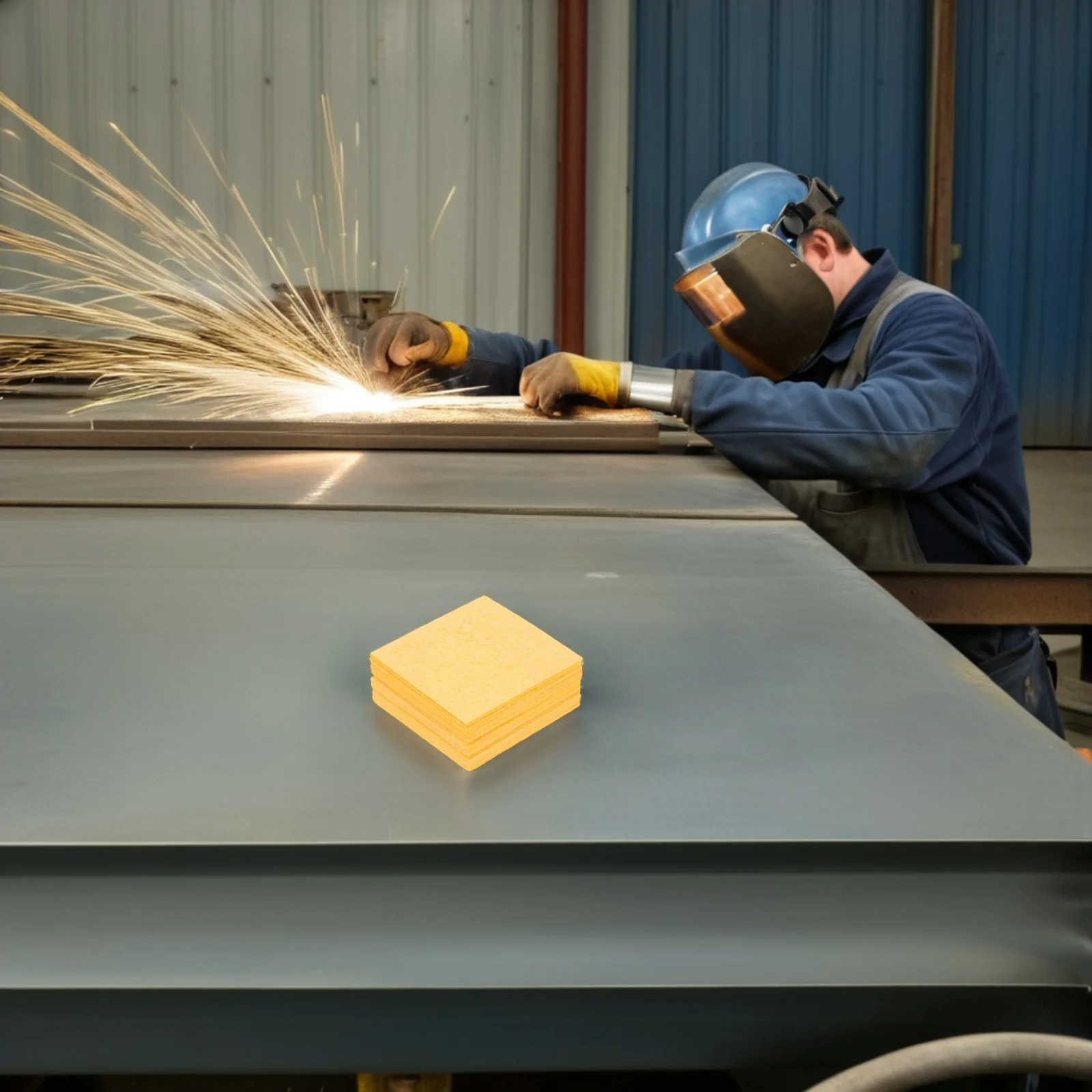 20 قطعة سبيكة لحام الإسفنج المهنية الصف لحام تنظيف منصات لمحطات لحام دقيقة الثقيلة الحديد تلميح الأنظف #2