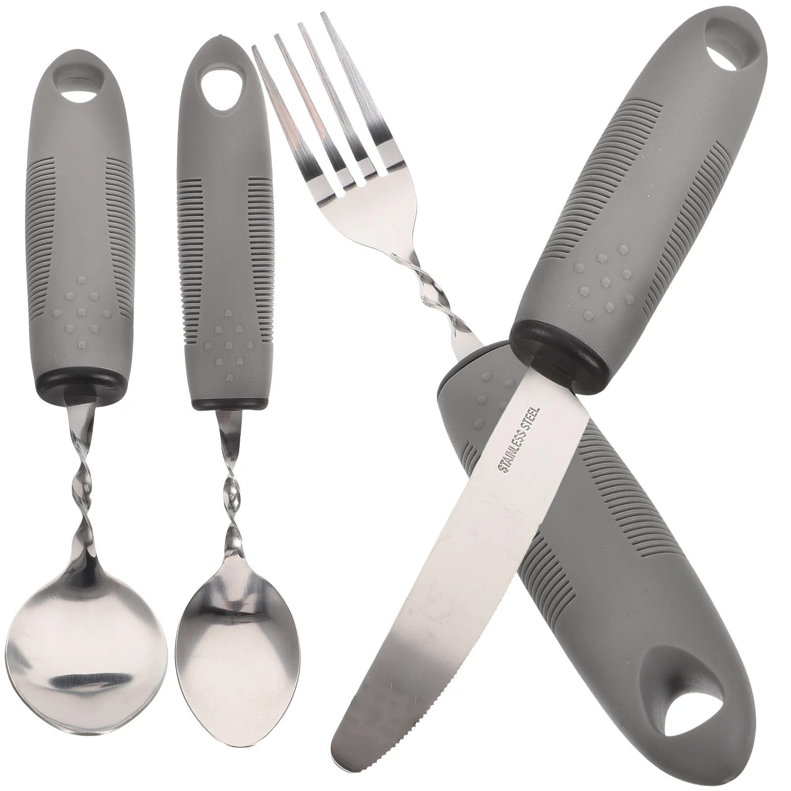 

Utensils Utensils Elderly Adaptive Fork Utensils Silverware Feeding Cutlery Disabled Bendable Eating Up Built Spoon