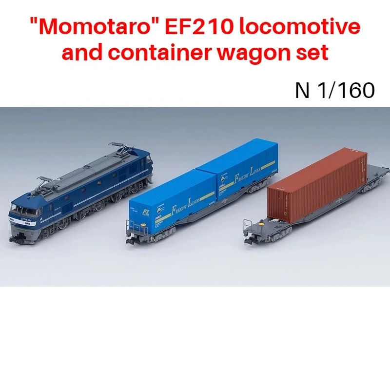 

TOMIX N Тип 1/160 Модель поезда EF210 «Момогаро» Локомотив и грузовик-контейнеровоз Группа 98394 Набор кареток для рисования Игрушка для мальчика в подарок