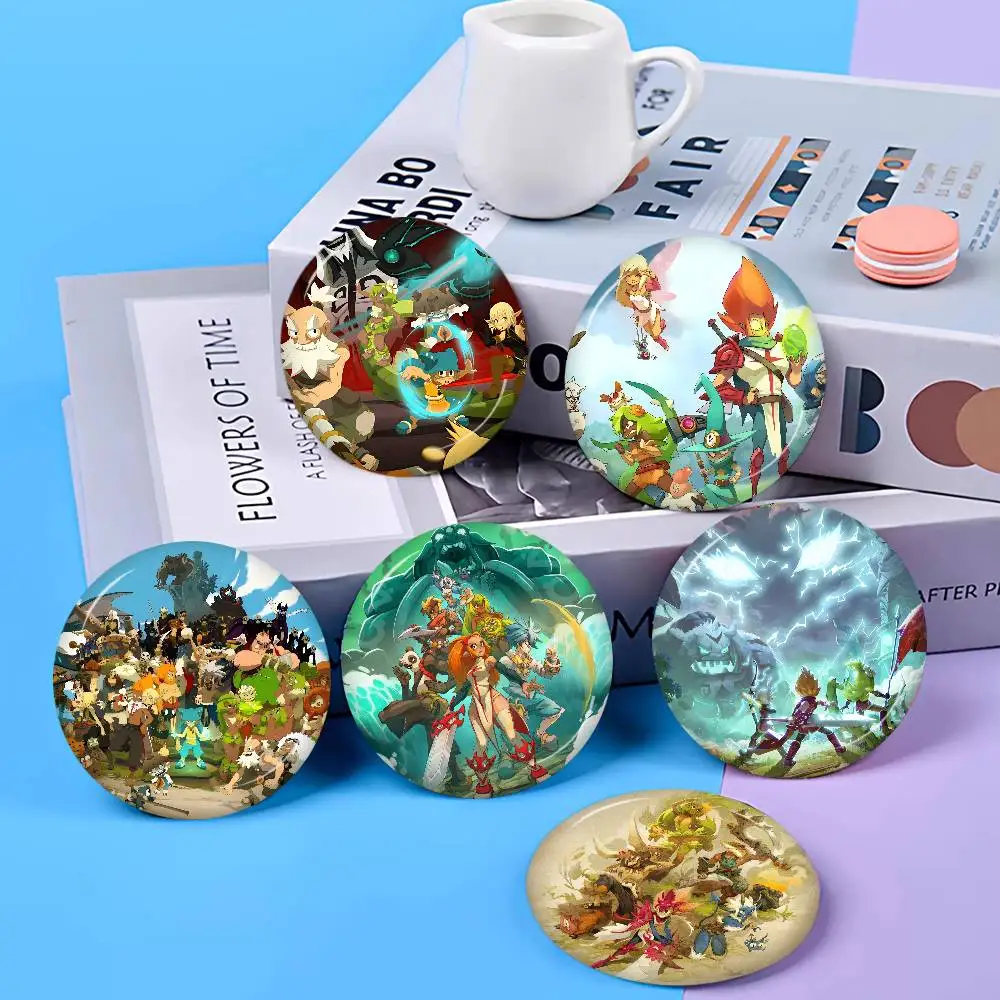 Role Playing Game W-WakfuS Tinplate Soft Button Pin Brooch Metal Badge Custom Jewelry Accessories Hat Bag Lapel