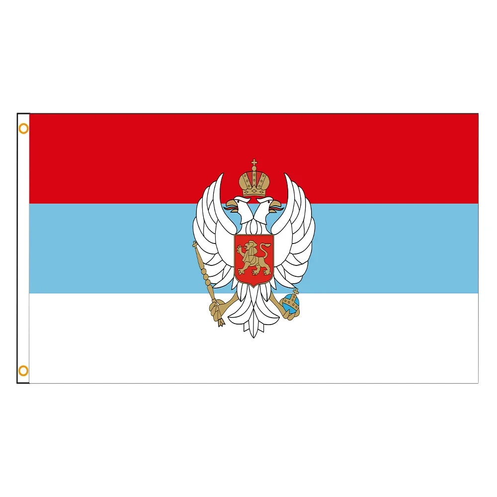 FLAGDOM 90x150cm Flag of Montenegro Polyester Printed Flag of History of Montenegro Banner For Decor(Montenegro FLAG)