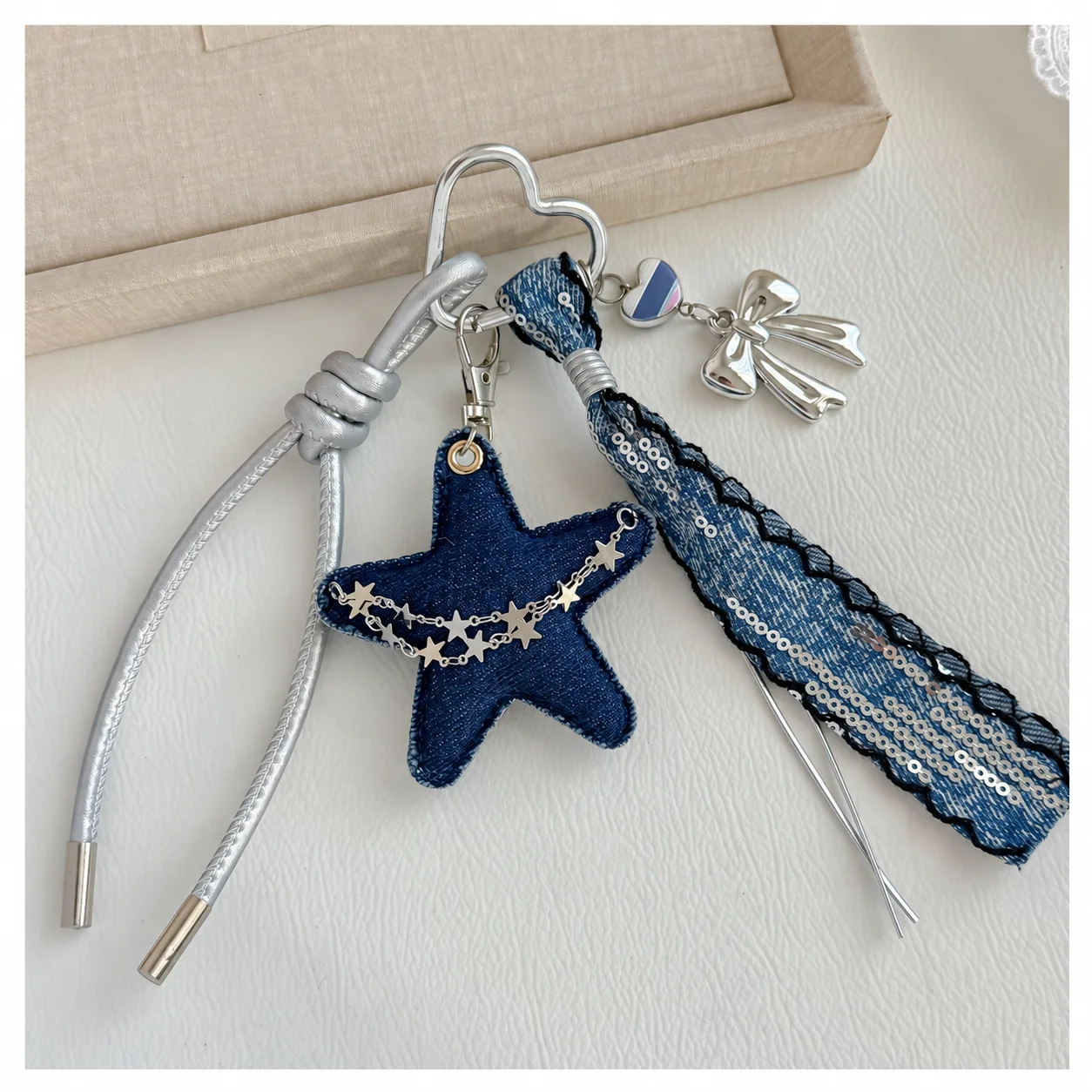 Five-Pointed Star Key Chain Decorative Star Decorative Charm Bag Charm Lightweight Backpack Charm For Crossbody Bags Bag