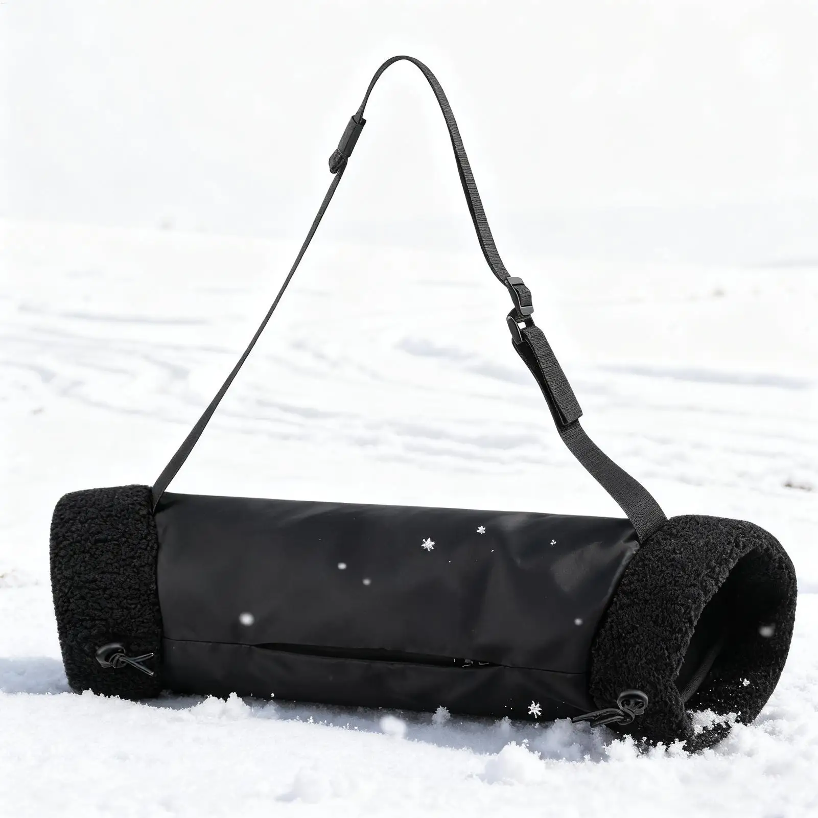 Fußball-Handwärmer-Beutel, verstellbarer Wintermuff mit Umhängeband und Reißverschlusstasche für kaltes Wetter, Camping, Jagd, Outdoor-Sport