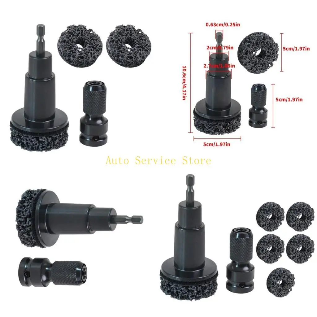

462A Ремонт ступицы колеса и очистка тормозного диска с помощью шестигранных приводов 1/4 дюйма, инструмент для ремонта ступицы
