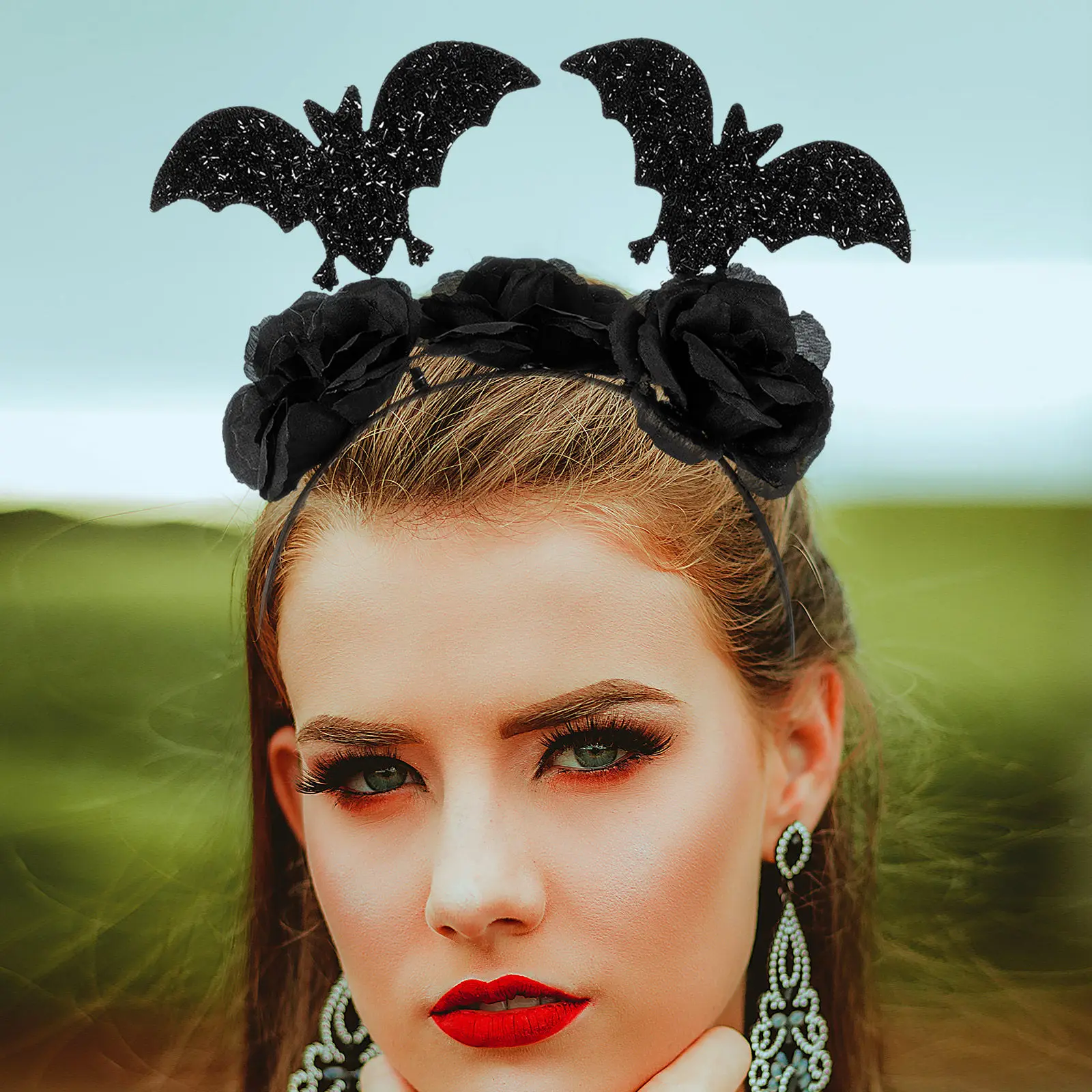 

Black Spider Headband Halloween Hair Hoop for Adults Women Easy to Wear Stunning Style Headband Party Dress Up Cosplay Hairband