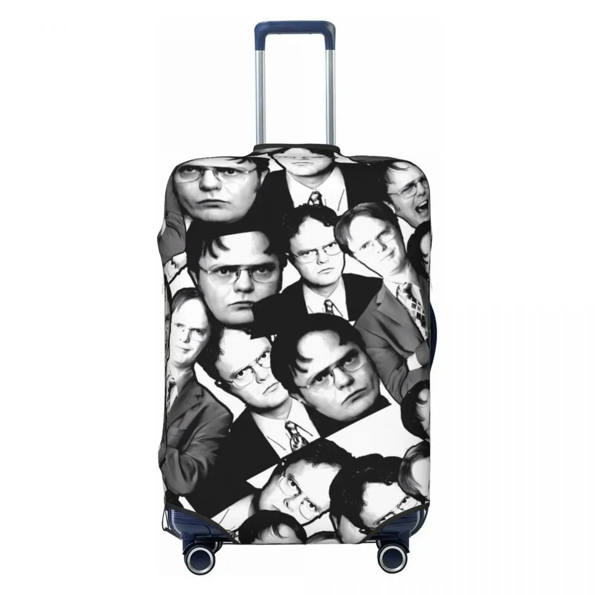 Dwight Kurt Schrute Suitcase Cover The Office Strectch Cruise Trip Protector Luggage Accesories Holiday