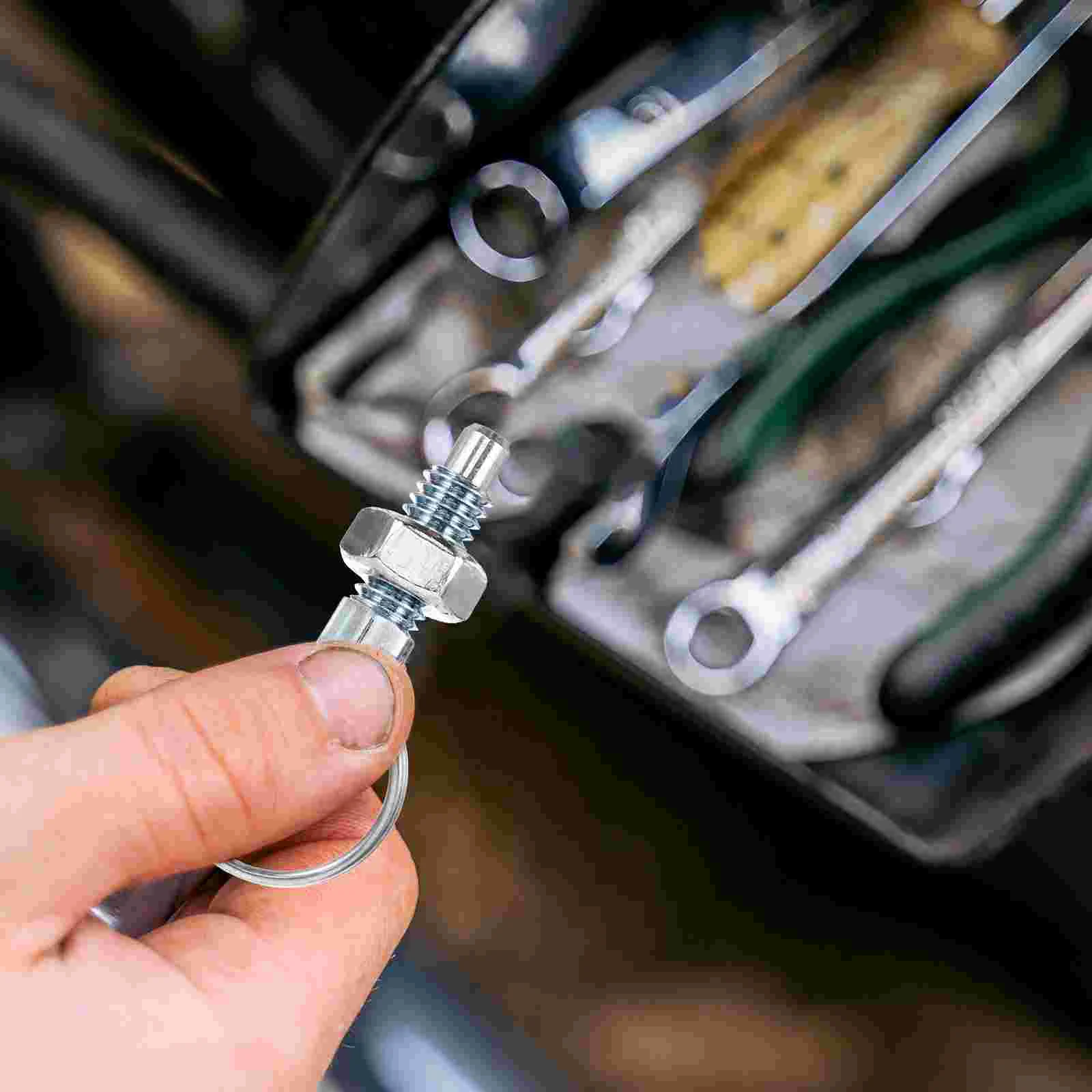 2 Pcs Plunger Pin Spring Loaded Latch Steel Retractable with Pull Manual Mechanical Accessories