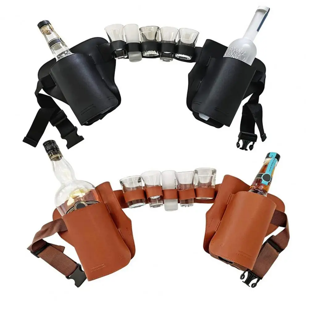 vintage-pu-leather-wine-bottle-waist-pack-dual-side-storage-bag-with-multi-slotoutdoor-travel-gear-for-camping-bbq-party