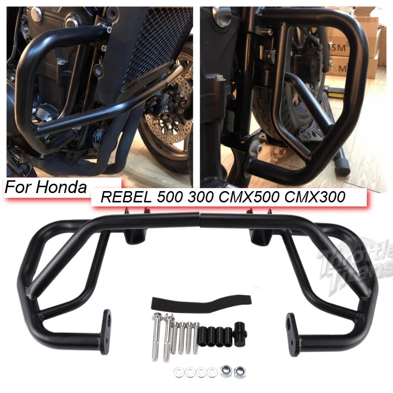 

Motorcycle Highway Bumper Engine Guard Crash Bars Protector for Honda REBEL 500 300 CMX500 CMX300 Bumper Engine Guard Protector