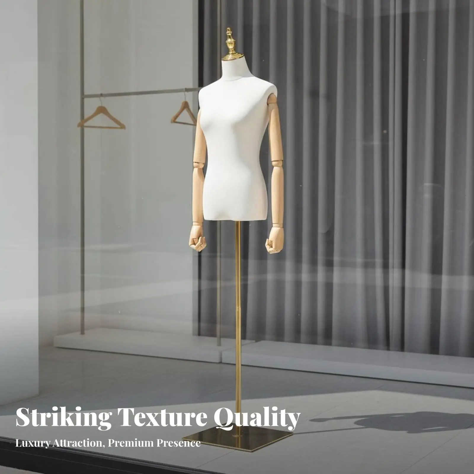 Realistic Female Mannequin Full Body Dress Form with Metal Base for Tailoring Sewing Photography Studio Display