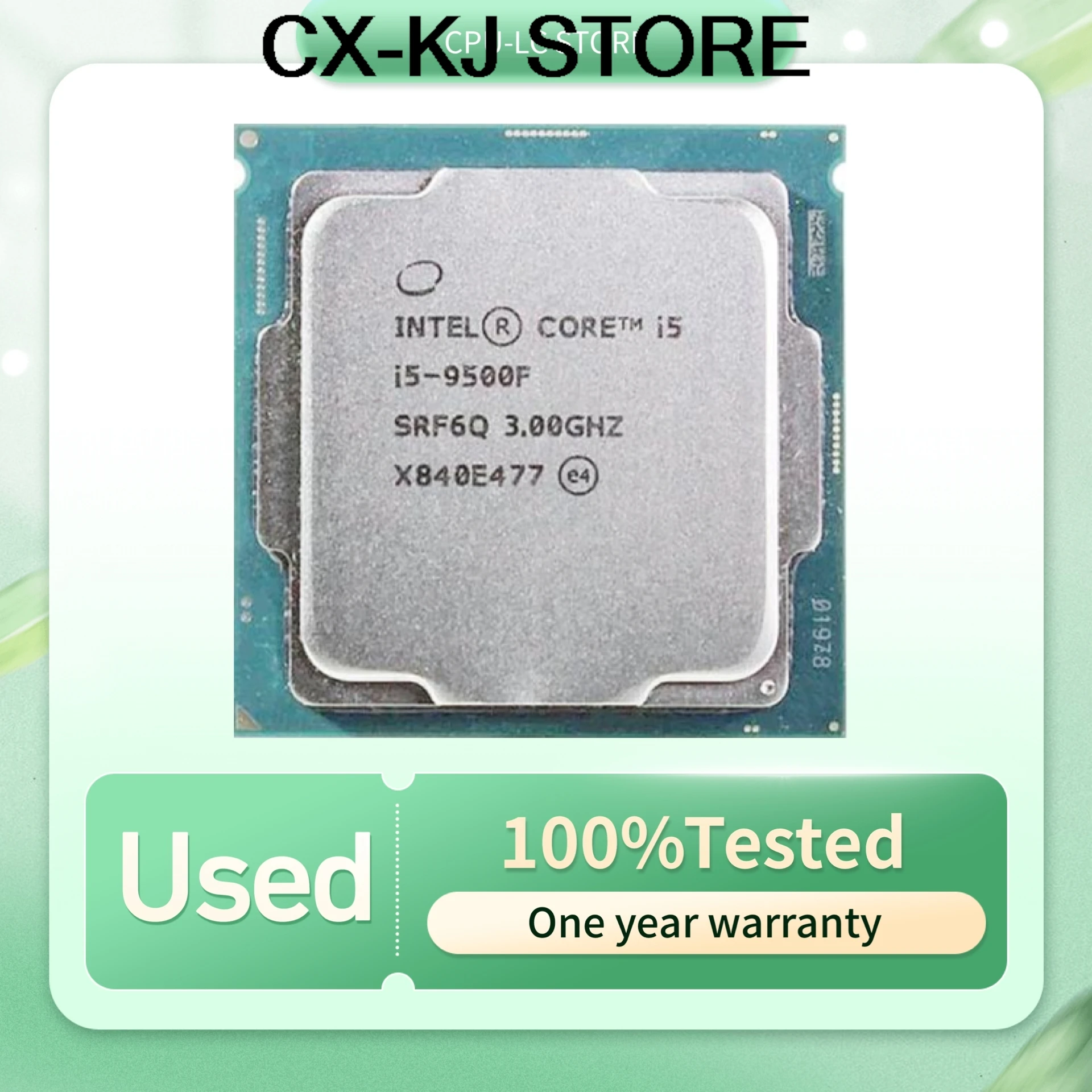Intel مستعمل Core i5 9500F i5-9500F ستة النواة ستة خيط 3.0 جيجا هرتز 65 واط L3/9 متر LGA 1151 وحدة المعالجة المركزية سطح المكتب SRF6Q SRG10 #1