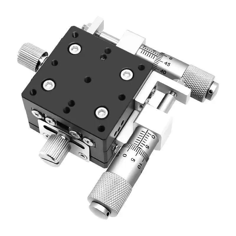 

XY axis position mobile cross lift flat slide LY25 40 60-C L R precision optical manual fine-tuning slide