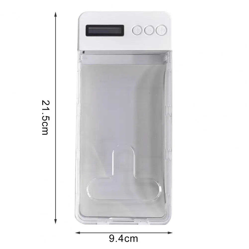 Transparent Phone Box Mobile Phone Lock Box with Timer Lcd Display for Self-discipline Prevent Phone Addiction Adults Children