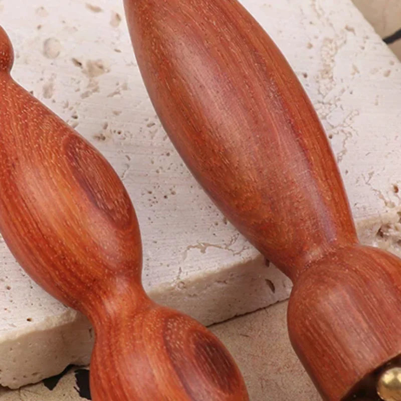 

Handheld Lotus Seedpod Beauty Professional Brass & Rosewood Facial Gua Sha Tool Eye Relaxation Spot Meridians Acupoint Massage