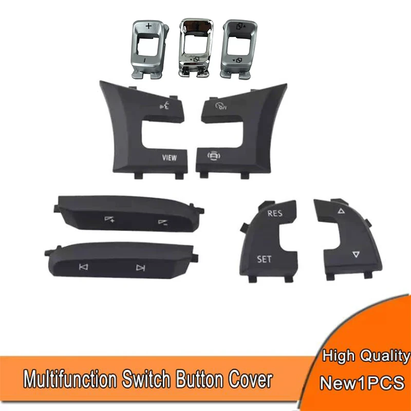 Steering Wheel Multifunction Switch Button Trim Control Volume Key Cover For VW Golf 7 5G0959442AE 5G0959442AD, LEFT HAND DRIVE