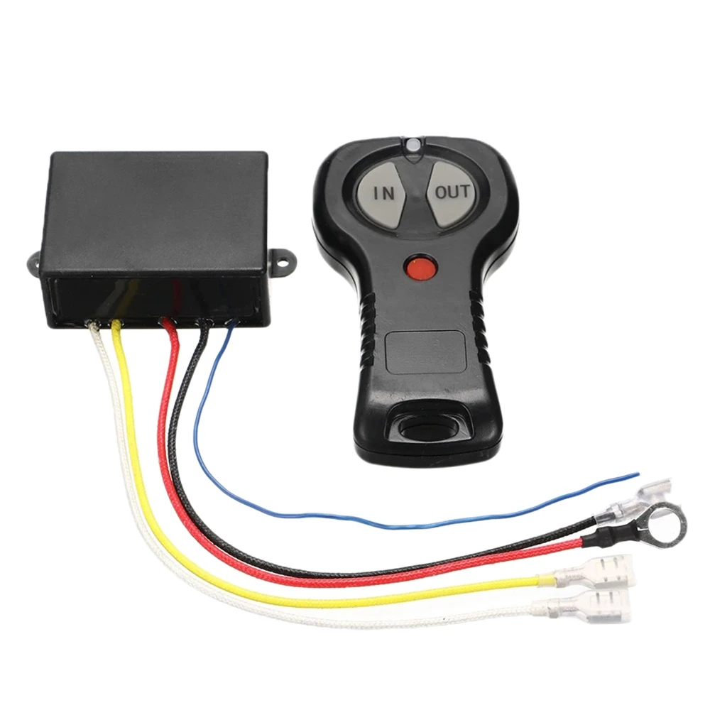 12V/24V Wireless Winch Remote Control Set Kit with Manual Transmitter for SUV Truck