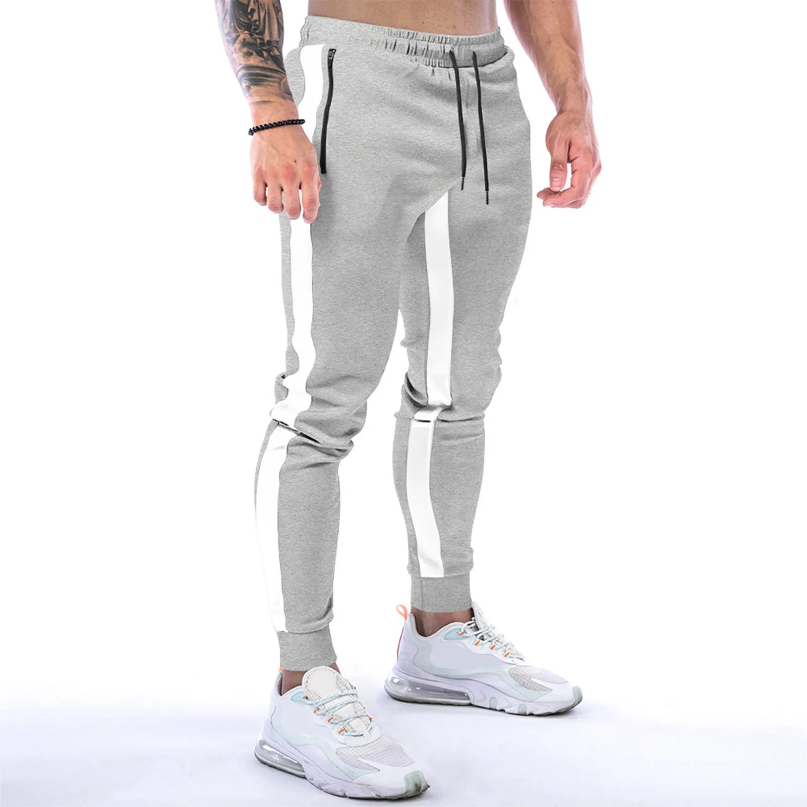 

Sports Men Pants Solid Color Fitness Hiking Outdoor Training Feet Man Casual Trousers Y2k Clothing Pantalones Wear Tracksuits