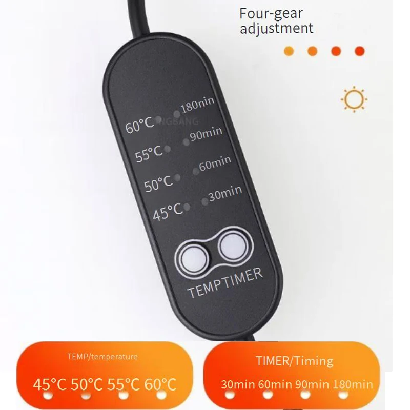 2025 جديد سيارة التدفئة وسادة مقعد 4-سرعة قابل للتعديل الشتاء العالمي سيارة التدفئة وسادة مقعد الخريف والشتاء غطاء مقعد دافئ #3