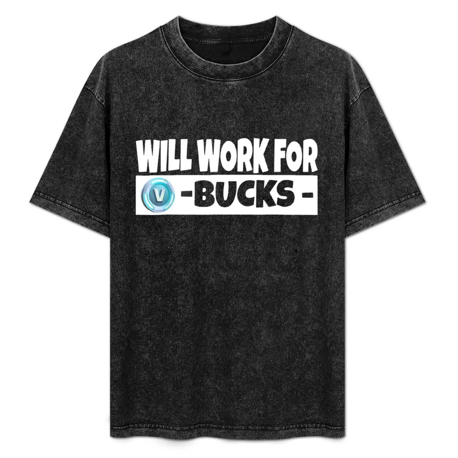 Will Work 4 V Dollar Shirt - V-Dollar Youth Funny Gamer Gift T-Shirt Daily Wear Print T-Shirt