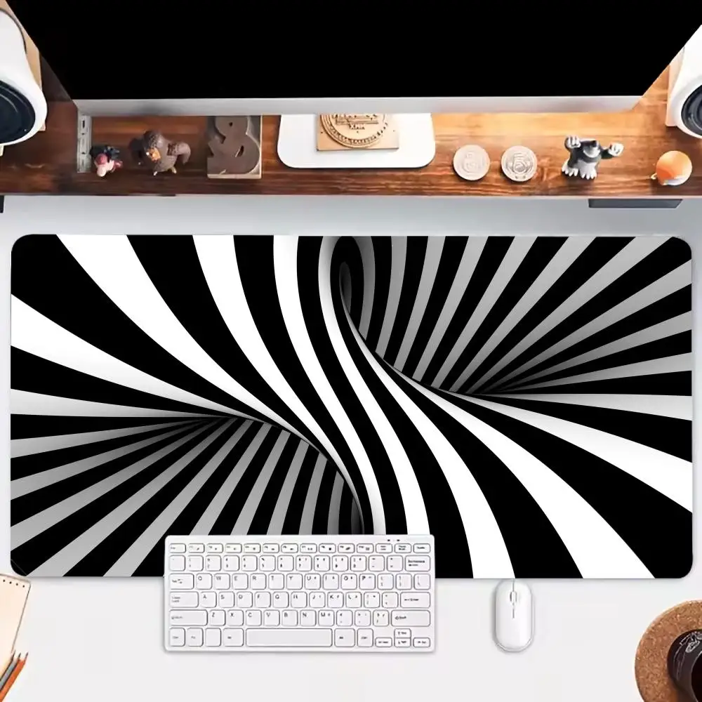

Abstract Zebra Lines Mouse Pad Art Mausepad Large Gaming Mousepads Office Accessories Non-slip Laptop Tablet Mat PC Playmat