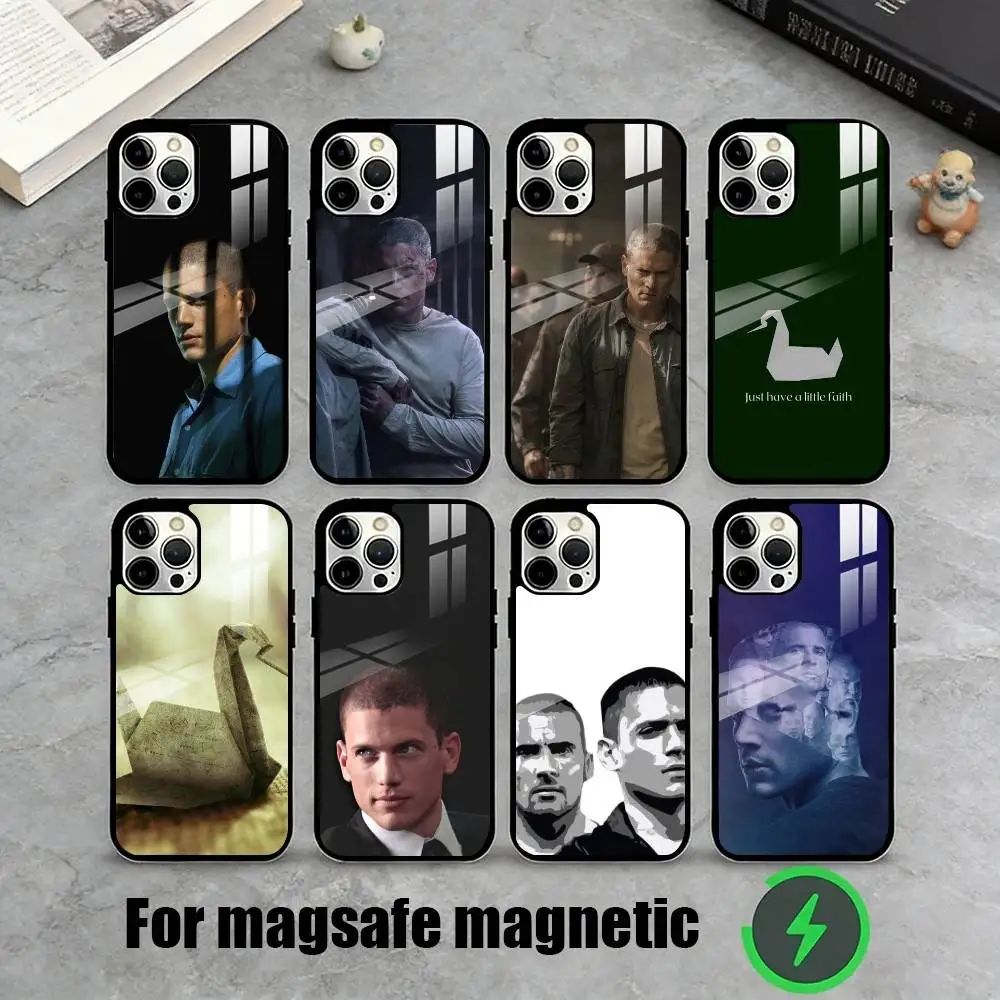 

P-Prison Break TV Series Phone Case For iPhone17,16,15,14,13,12,11 Plus,Pro Magnetic with Magsafe Wireless Charging