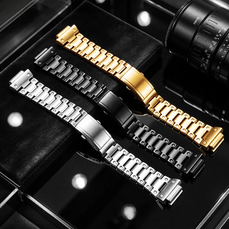 For Casio G-Shock GM-H5600 Module 3516 Heart Rate Square Watch Stainless Steel Modified Replacement Metal Bracelet Accessories
