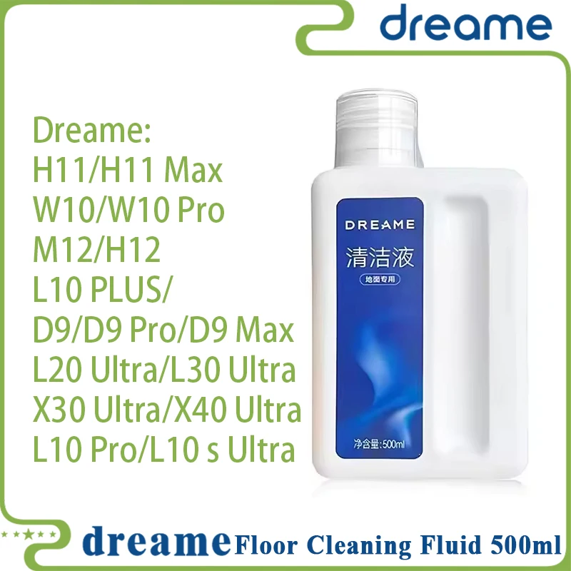 Оригинальная жидкость Dreame W10/L10 Ultra/L10S Pro Ultra/D9Max/X40 Pro Ultra, специальная жидкость для чистки полов, 500 мл