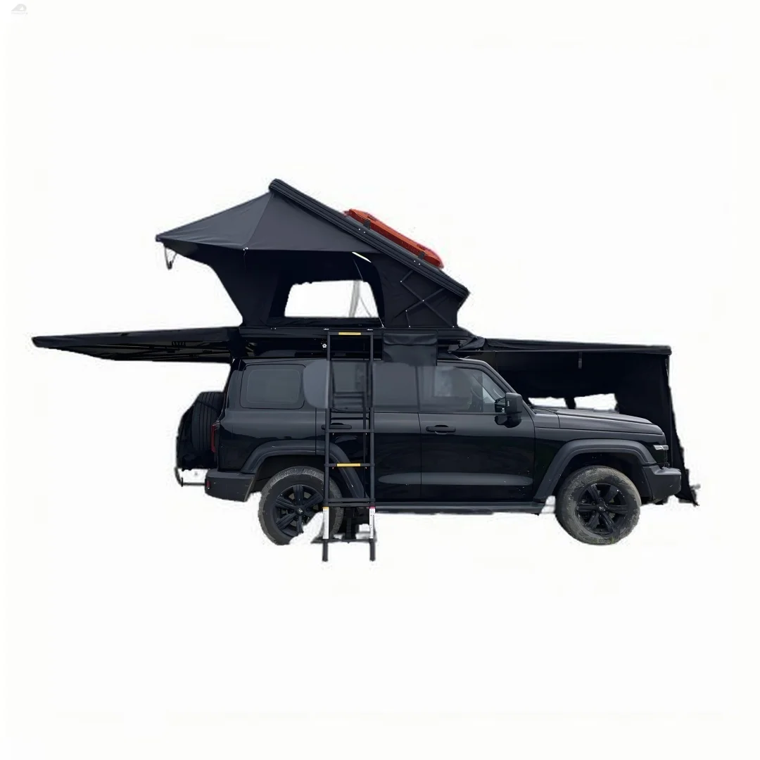 خيمة TravelCat للسيارات 4x4 4WD كبيرة تتسع لـ 4 أشخاص XL على السطح مع فتحة سقف صلبة على السطح #2