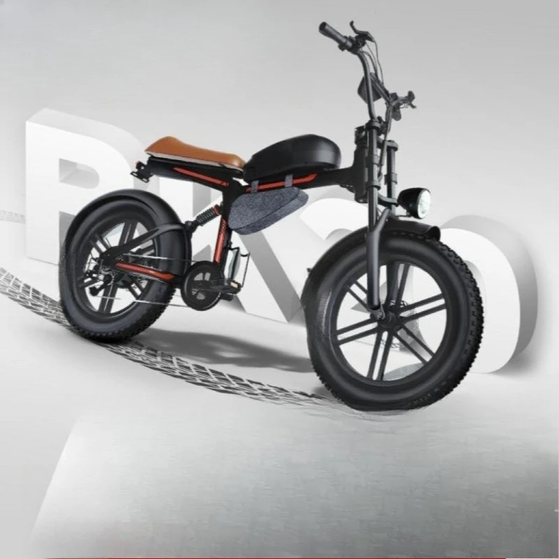 e electric bicycle 20 inch fat tire snow beach assist