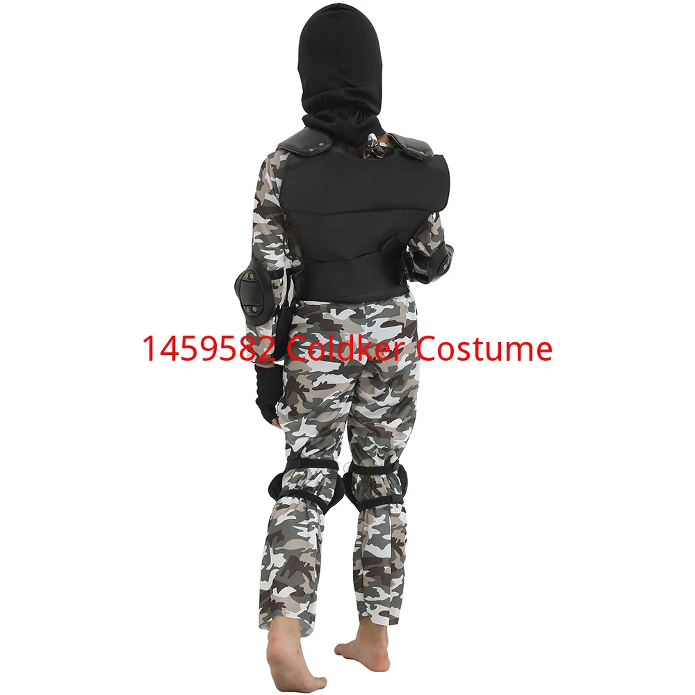 Jungen SWAT Camouflage Kostüm Kinder Erwachsene Military Uniform Sonder Soldat Cosplay Outfits Karneval Ostern Purim Phantasie Kleid