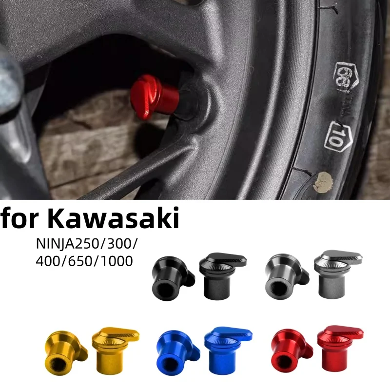 

For Kawasaki ninja NINJA250/300/400/650/1000 Valve Cap Tire Wheel Stem Air Valve Cap Tire Valve Caps Motorcycle Accessories