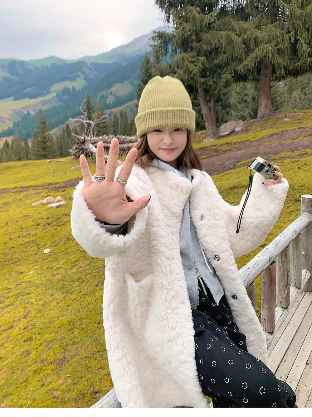 Kunstpelz, grüne Mäntel, Damen-Blume, abgeschnitten, Schnee, Ehefrau, gut aussehender Hals, Silber, thermisch, windgefüttert, locker, abnehmbar, hochwertig, OL