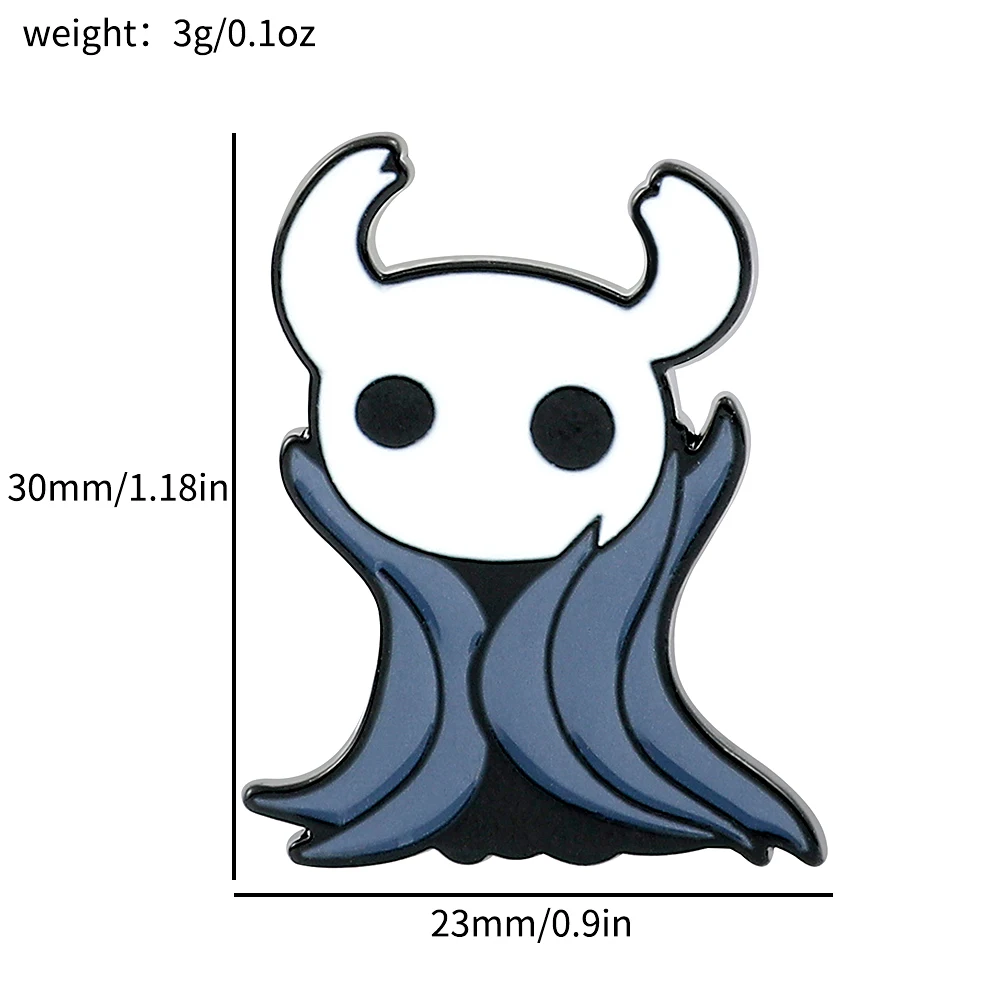 Game Hollow Knight Enamel Pin Cartoon Figure Hornet Metal Badge Brooch Clothing Backpack Lapel Pin Kawaii Jewelry Accessories