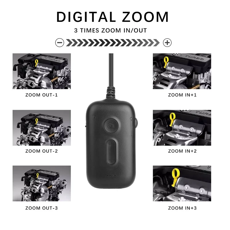 8mm 1080p lente dupla 3x zoom wifi endoscópio à prova de água ip66 cmos borescope inspeção microscópio digital câmera otoscópio