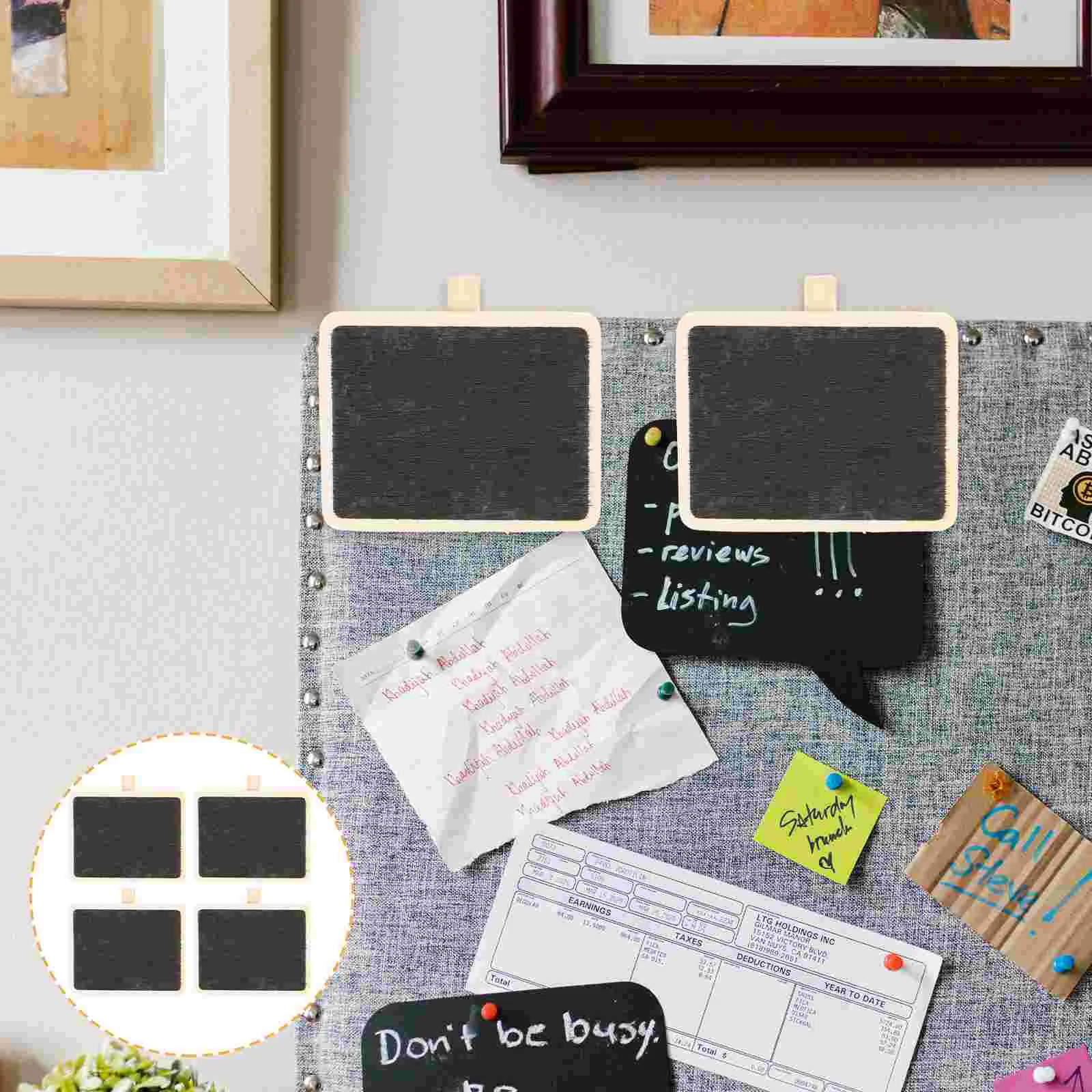 10 PCS Clips Chalk Pens Pastel Pencils Board Note Food Message Memo Photo Holders