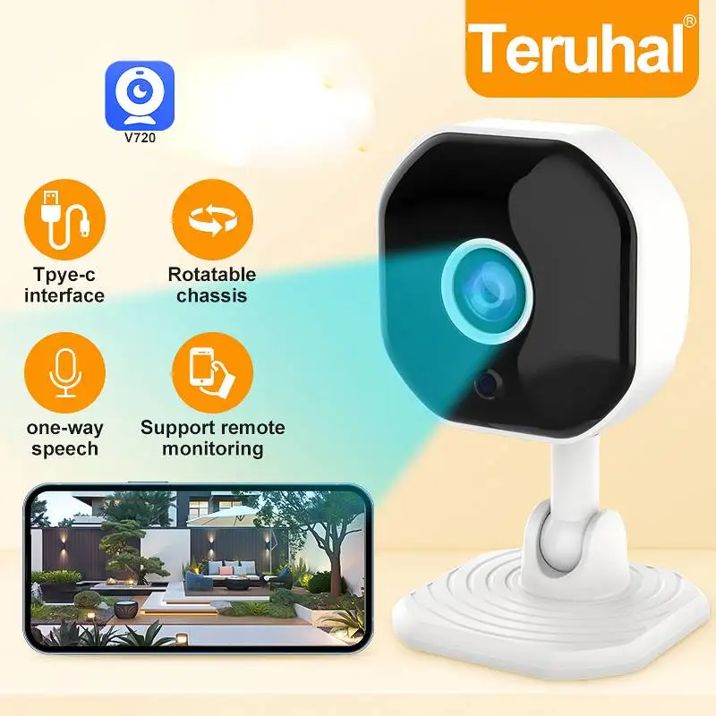 كاميرا واي فاي لاسلكية داخلية 1080P HD كاميرا مراقبة لاسلكية خارجية لأمن المنزل للرؤية الليلية كاميرا IP كاميرا CCTV