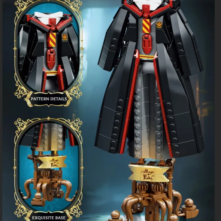 

MOC Волшебное платье ведьмы Плащ ведьмы Боевая оборона Халат Строительные блоки Wicked CLassic Фигурка из фильма Дизайн платья Кирпичная игрушка