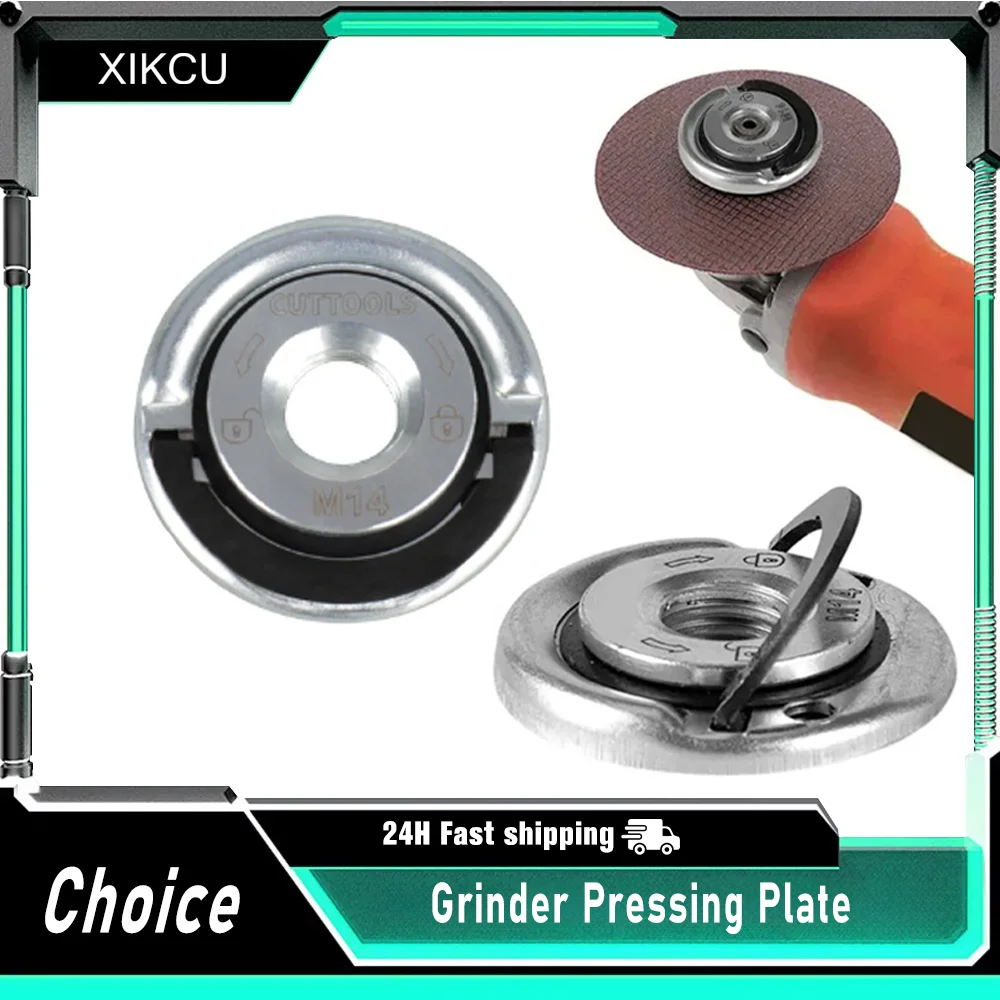 

M14 Quick Release Self-Locking Grinder Pressing Plate Flange Nut Power Chuck Nut Pressing Plate Power Replacement Clamping Tool