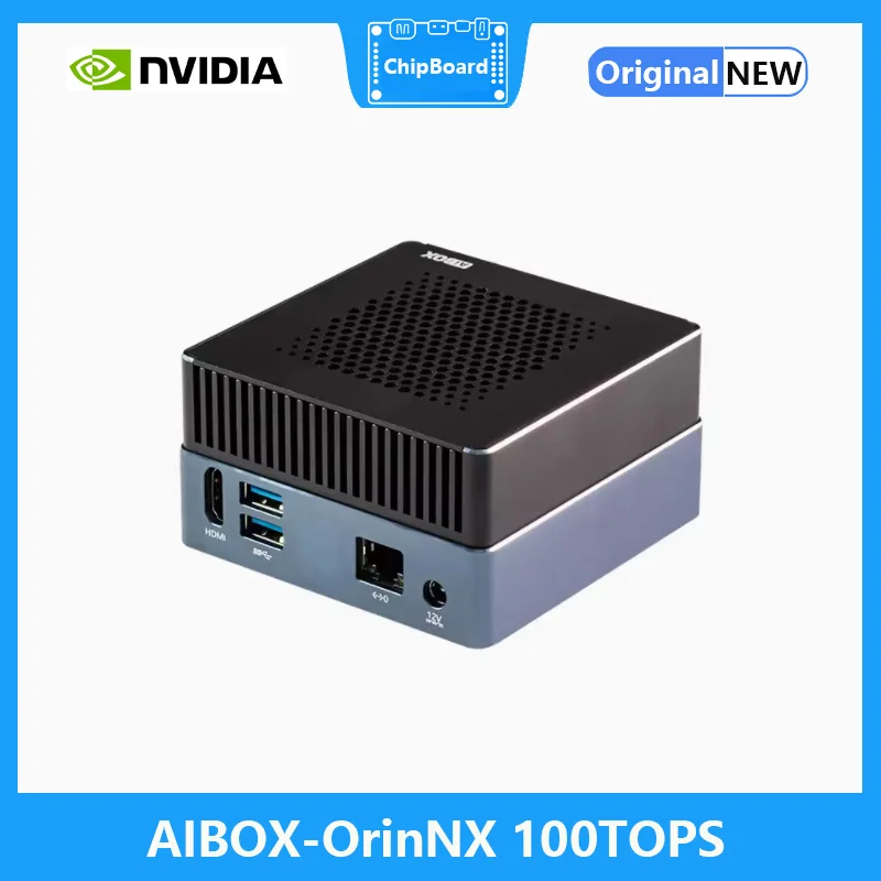 NVIDIA AI 엣지 컴퓨팅 대형 모델 젯슨 모듈, 옥타코어 64 비트 암 Cortex-A78AE v8.2 프로세서, AIBOX-OrinNX 100TOPS