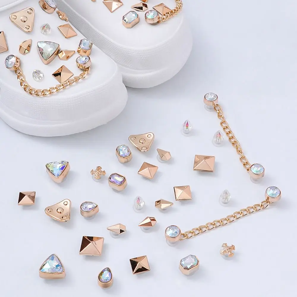 

Женские туфли с бриллиантами «сделай сам», подвески для обуви, декор с цепочкой для обуви