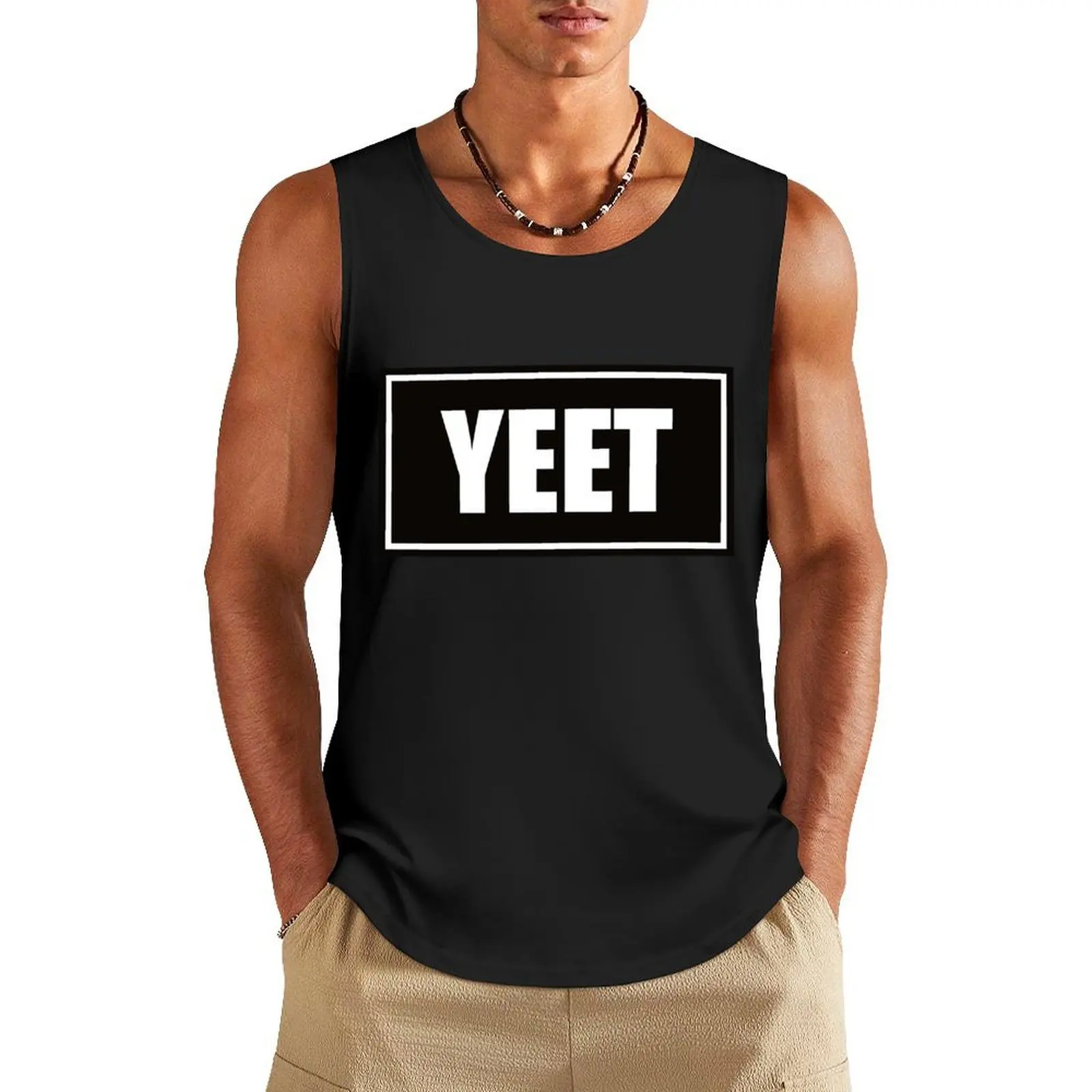

yeet Tank Top T-shirt Men's gym anime clothes Men's gym