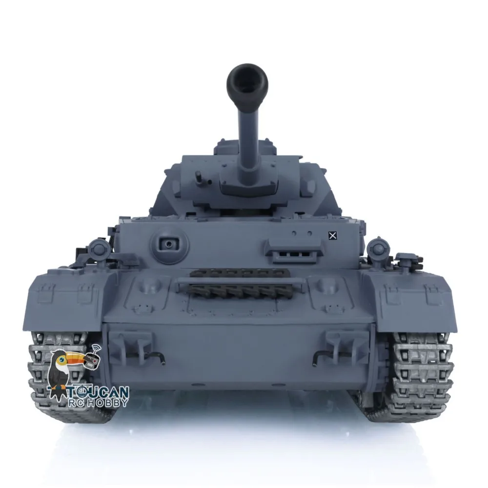 Giocattoli Heng Long 1/16 7.0 Tedesco Panzer IV F2 Versione aggiornata Carro armato RC 3859 Tracce in metallo BBs Shoot Veicoli da battaglia blindati TH17398