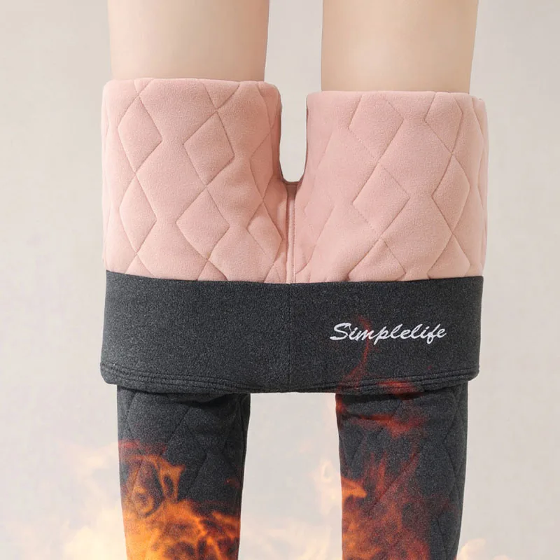 Winter Thicken Plus Velvet Leggings for Women High-Waist Outside Wear Extra Thick Warm Leggings Comfortable Soft Thermal Pants