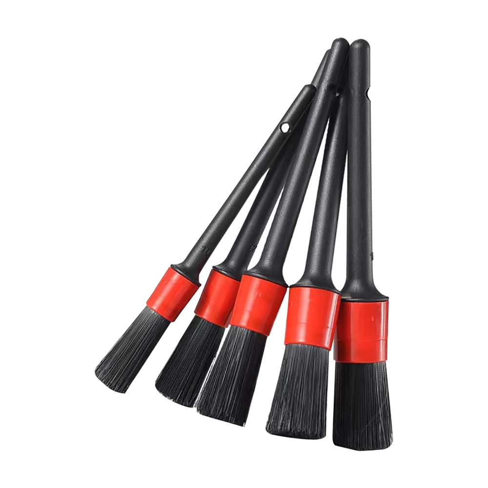 

5pcs Detailing Brush Set Car Brushes Car Detailing Brush For Car Cleaning Detailing Brush Dashboard Air Outlet Wheel Brush