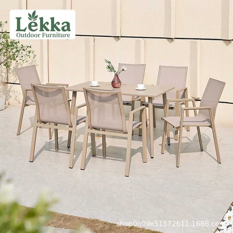

Factory customization, balcony leisure small tea table outdoor dining table outdoor courtyard terrace garden leisure table and c