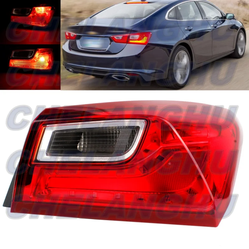 For Chevrolet Malibu 2016 2017 2018 Right Outer Side Tail Lights Rear Brake Lamp With Halogen Bulbs Car accessories 84132376